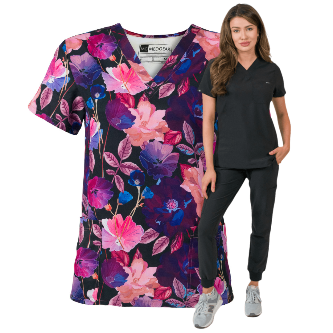 Twilight Floral + Scrub Set Combo