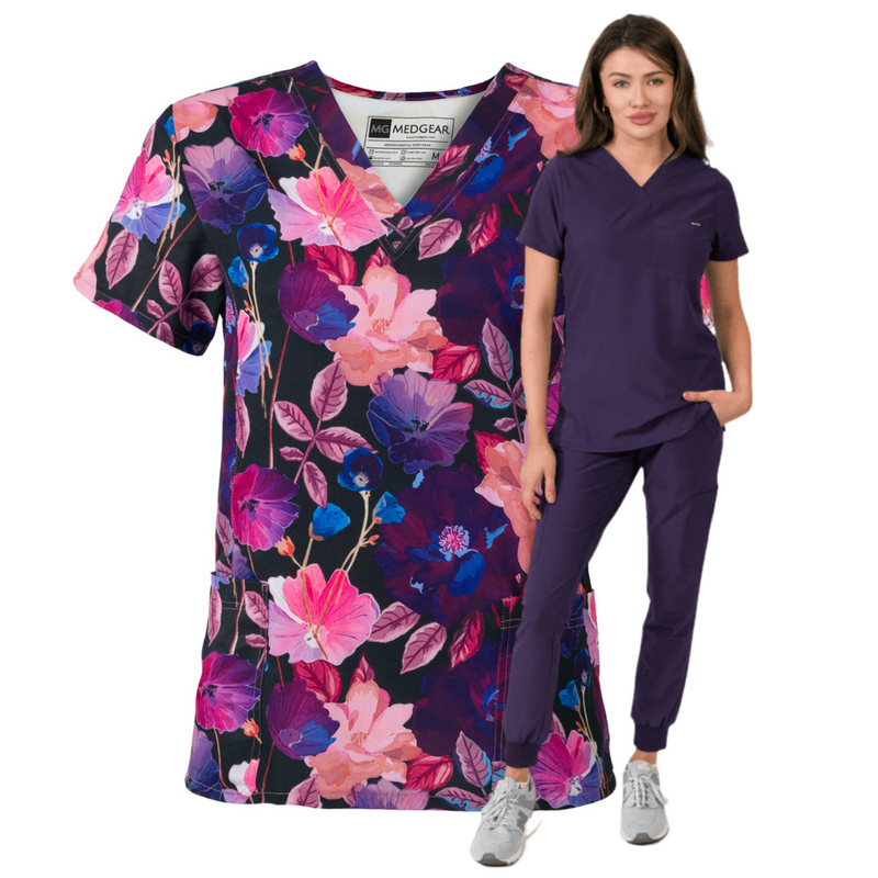 Twilight Floral + Scrub Set Combo