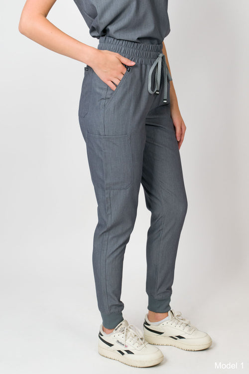 Madison | Women's Curvy Fit Mid-rise Slim Jogger Scrub Pant