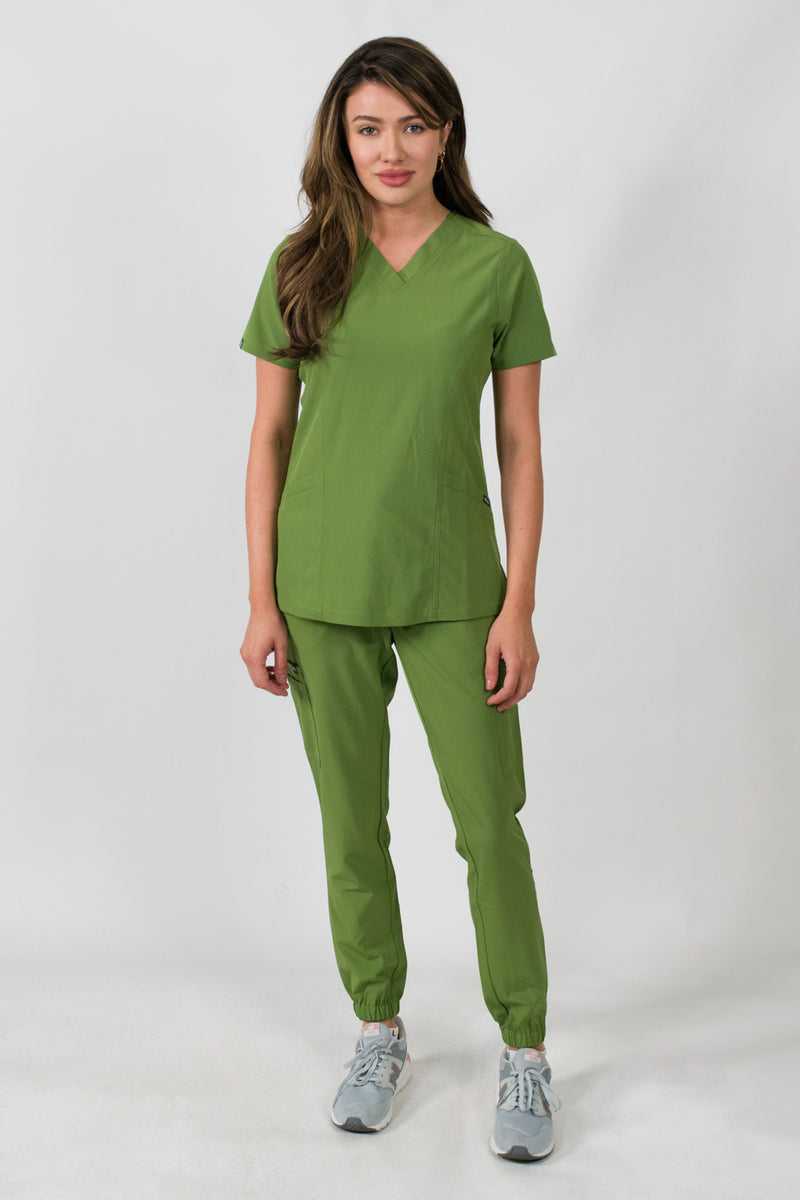 Olivia | Women's 4 Pocket Top Gathered Jogger Pant Set