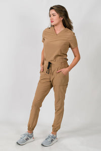 Olivia | Women's 4 Pocket Top Gathered Jogger Pant Set