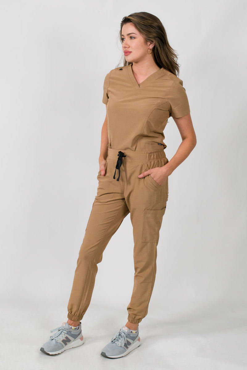 Olivia | Women's 4 Pocket Top Gathered Jogger Pants Set