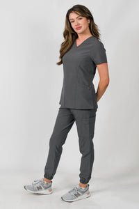 Olivia | Women's 4 Pocket Top Gathered Jogger Pant Set