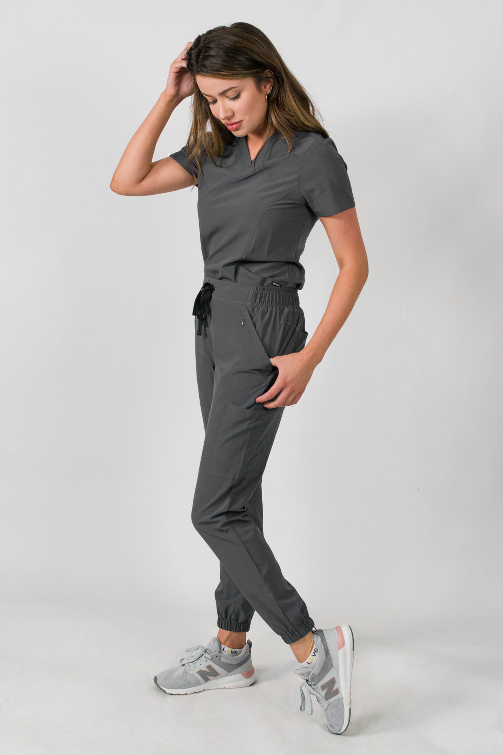 Olivia | Women's 4 Pocket Top Gathered Jogger Pants Set