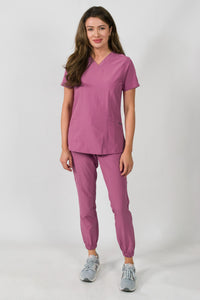 Olivia | Women's 4 Pocket Top Gathered Jogger Pant Set