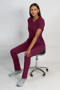 Liliana | Women's 4 Pocket Top slim straight leg pant set