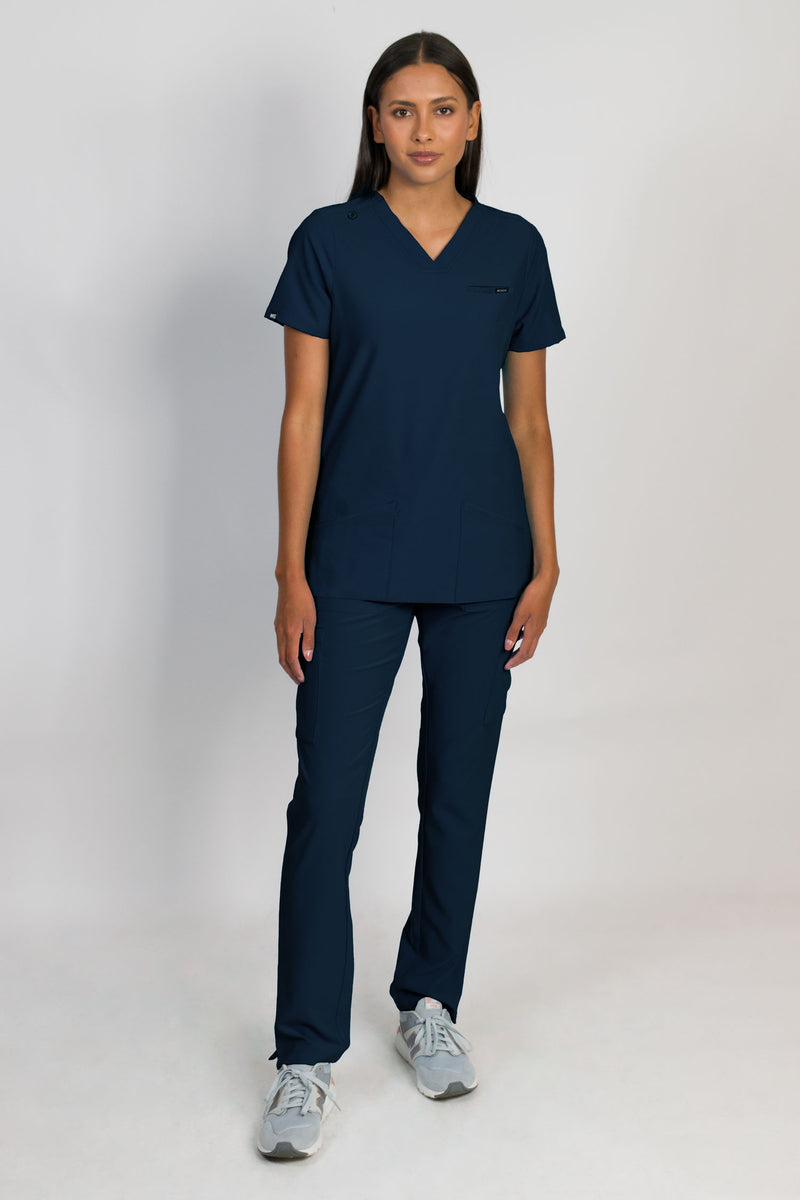 Liliana | Women's 4 Pocket Top slim straight leg pant set