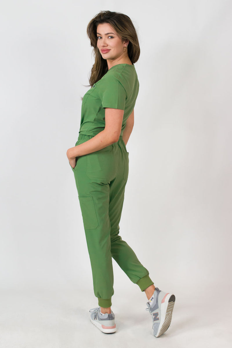 Aurora | Women's Scrubs Set with One Pocket V-Neck Top and Jogger Pants