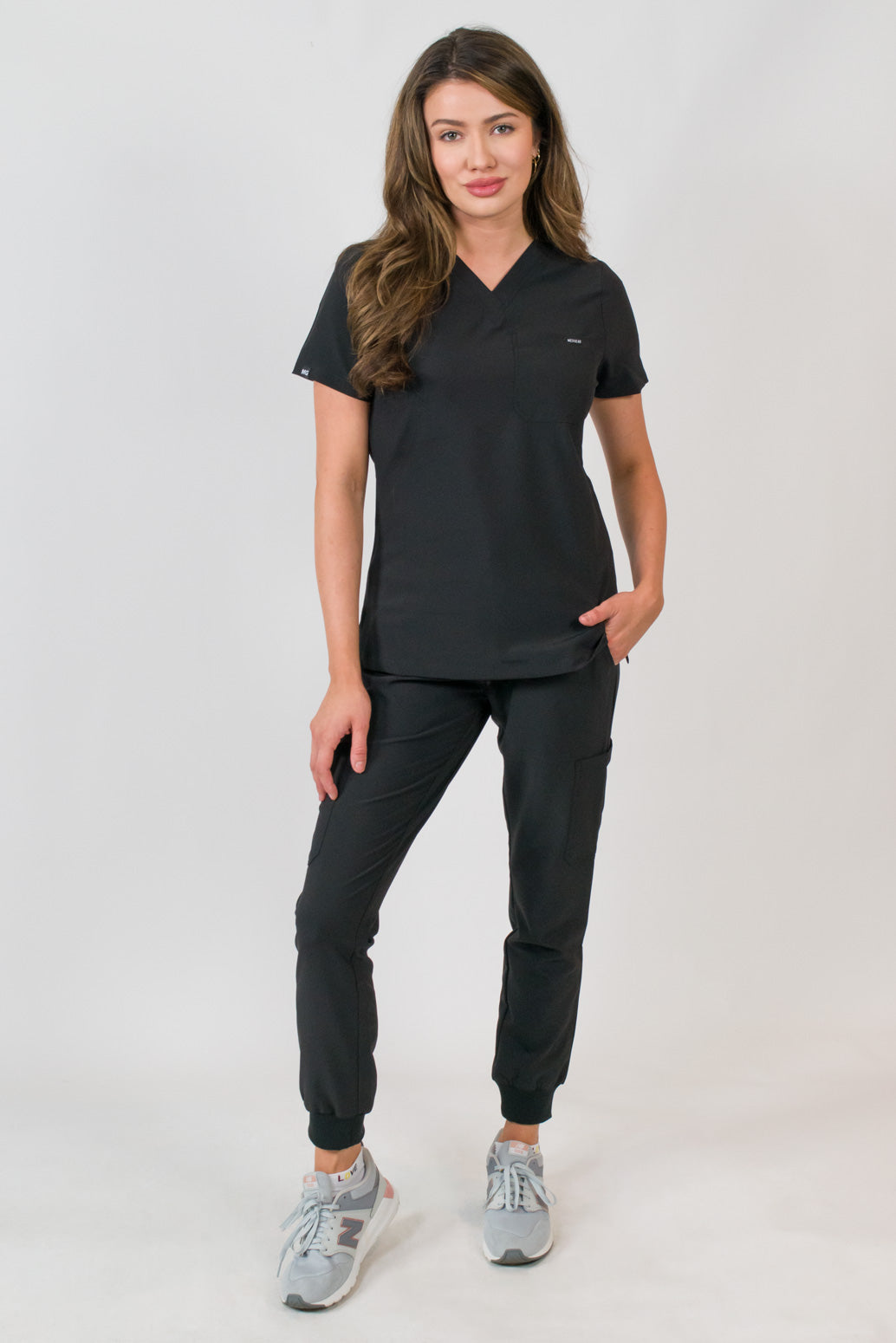 Aurora | Women's Scrubs Set with One Pocket V-Neck Top and Jogger Pants