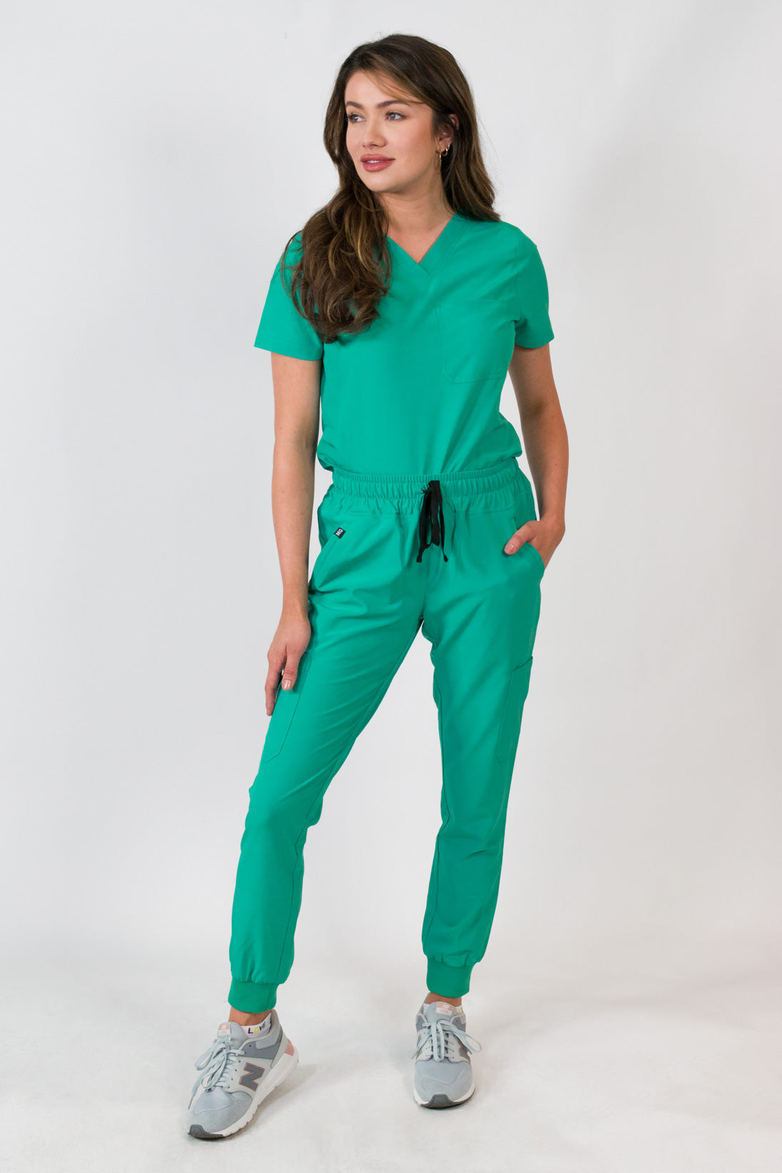 Aurora | Women's Scrubs Set with One Pocket V-Neck Top and Jogger Pants