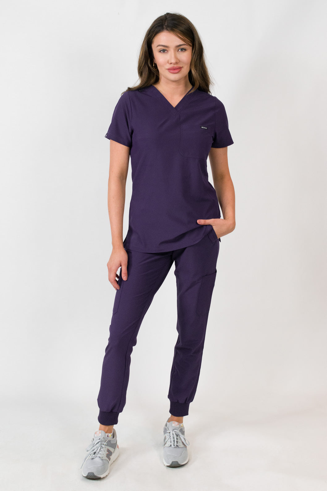 Aurora | Women's Scrubs Set with One Pocket V-Neck Top and Jogger Pants