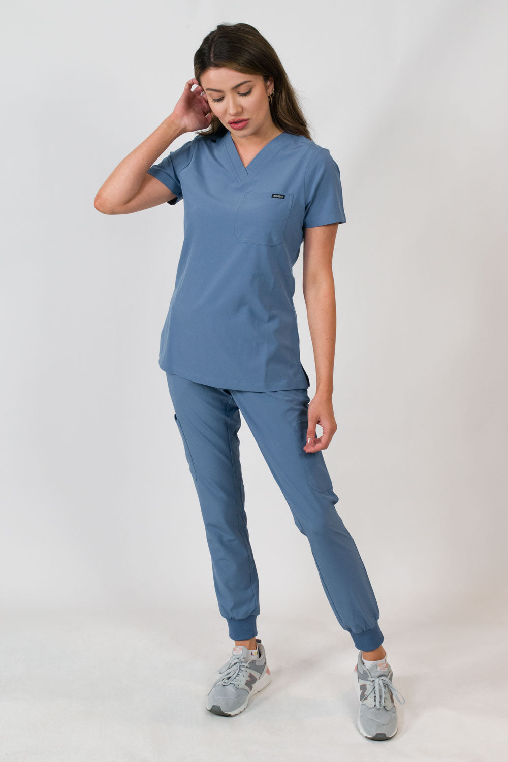 Aurora | Women's Scrubs Set with One Pocket V-Neck Top and Jogger Pants