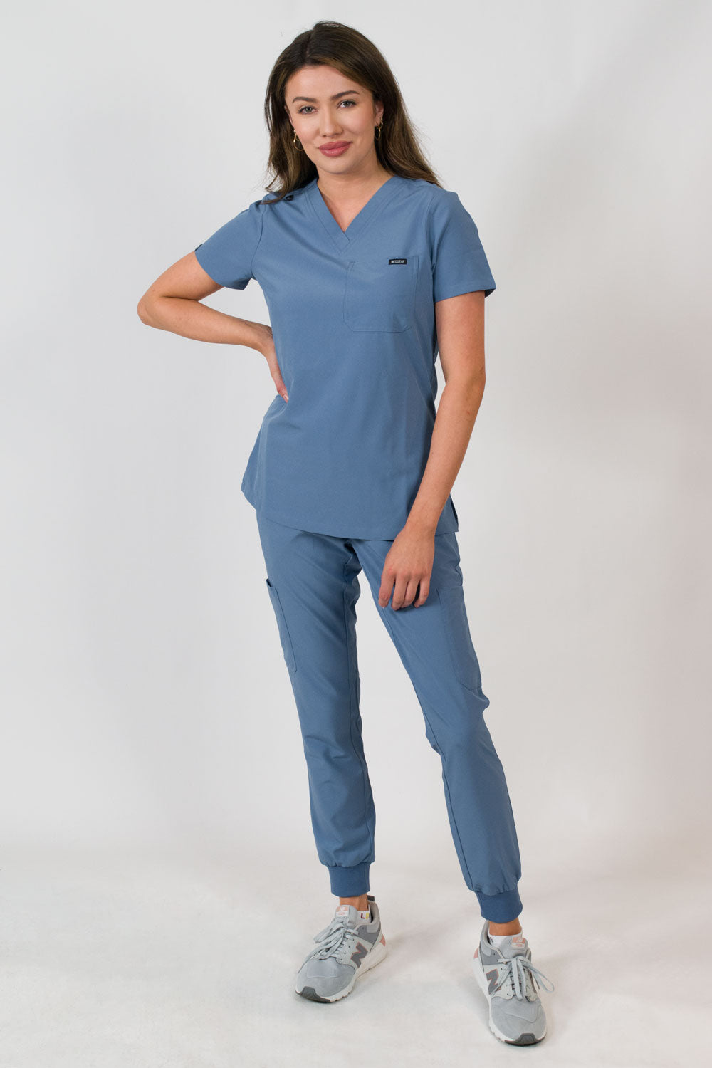 Aurora | Women's Scrubs Set with One Pocket V-Neck Top and Jogger Pants