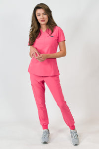 Aurora | Women's One Pocket V-Neck Top Jogger Pants Set