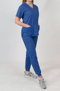 Isabella | Women's Multi Pocket V-Neck Top and Jogger Pants Set | Clearance Item