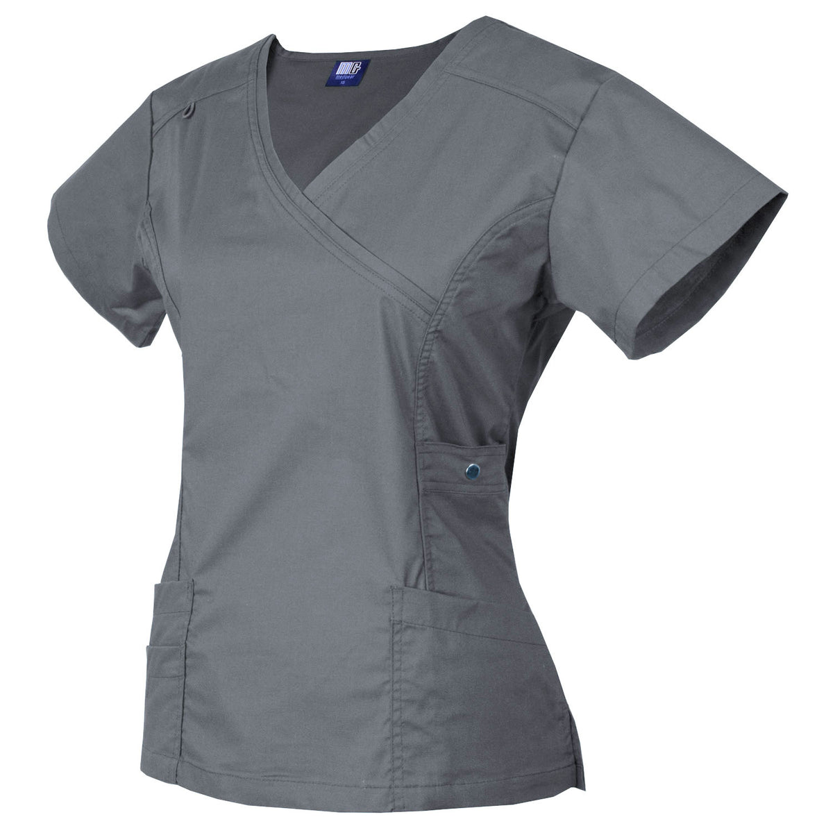 Raina | Limited Edition Women's Mock Wrap Snap Pockets Scrubs Set | Neutral Colors | Clearance Item