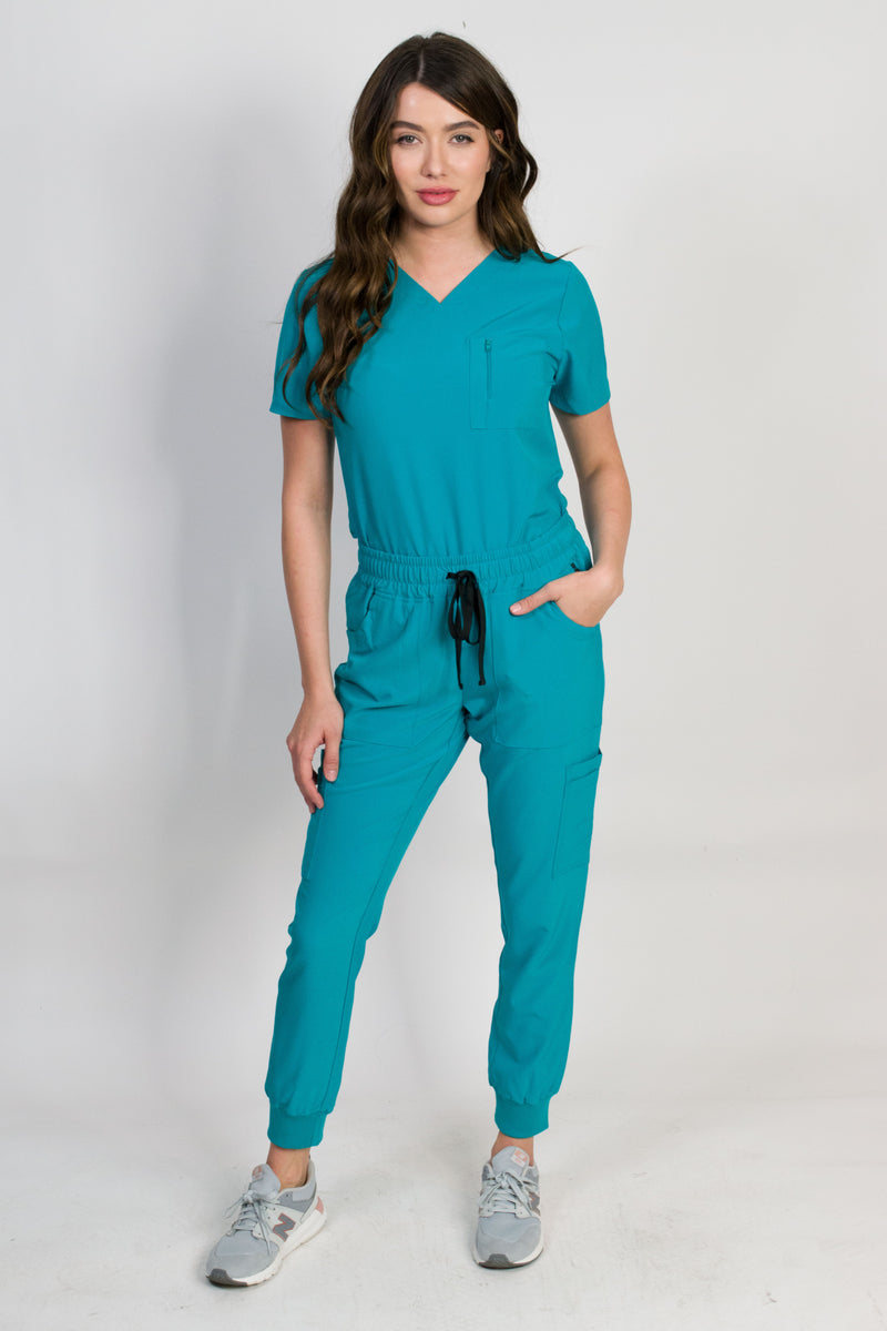 Medgear Womens Scrubs Pants, Utility Style with 7 Pockets and Loop